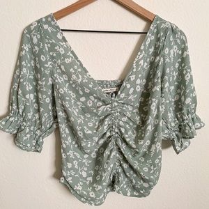 Abercrombie floral blouse